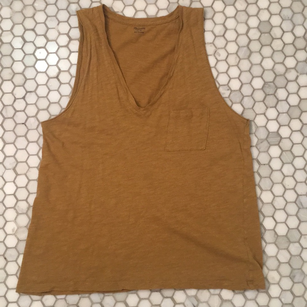 Madewell whisper cotton Vneck tank
